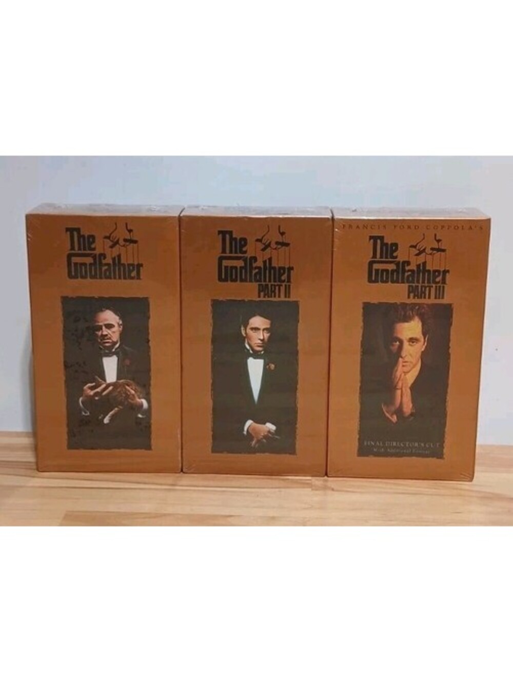 The Godfather Trilogy - VHS - Part I, II & III - Paramount 1997 Remasters SEALED